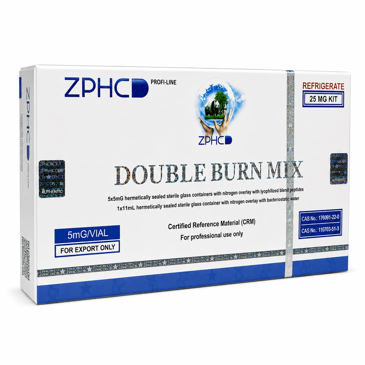 Double Burn Mix 25mg ZPHC — 5 Vials