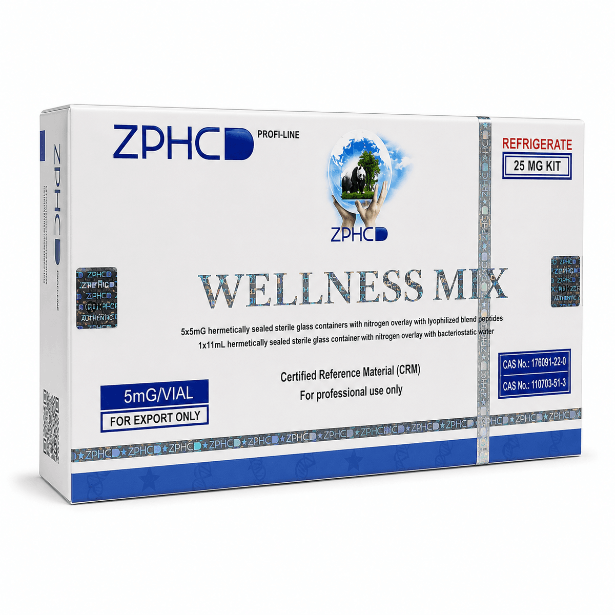 Wellness Mix 25mg ZPHC — 5 Vials