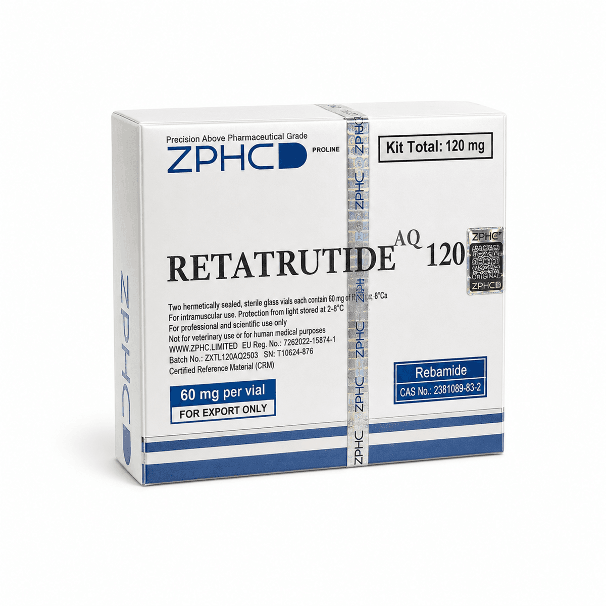 Retatrutida 120mg ZPHC — 2 Vials